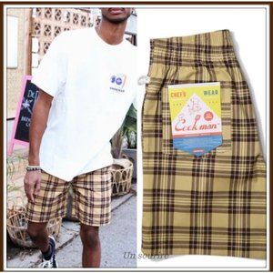 New Cookman | Tartan Unisex Street Style Shorts Size Medium